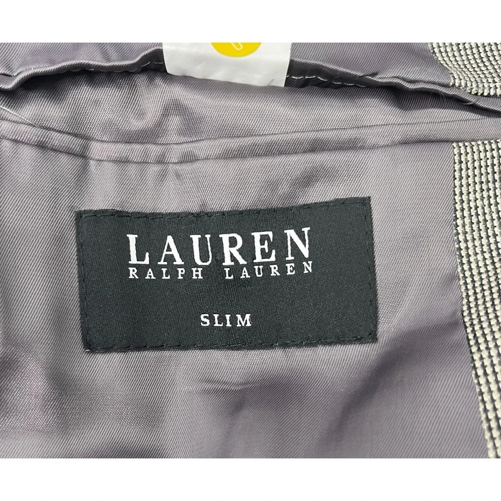 Ralph Lauren LRL Black Label Blazer 38R Slim Fit Silk Wool Sport Coat Gray
